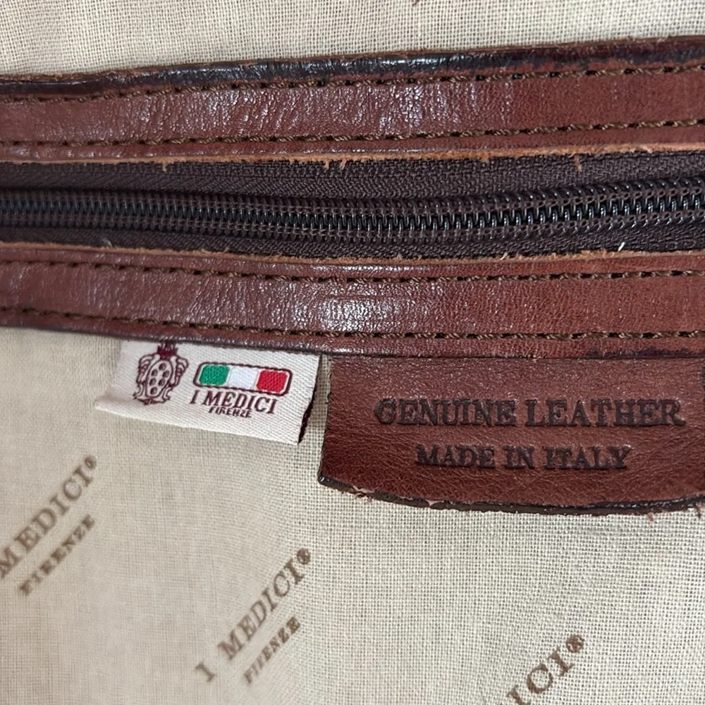 BROWN LEATHER BAGPACK - Picture 8 of 11